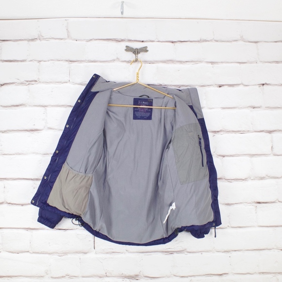 LL Bean Down Quilted Puffer Winter Coat Jacket XS - Picture 4 of 8